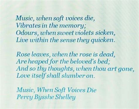 music when soft voices die about the power of words in times of silence